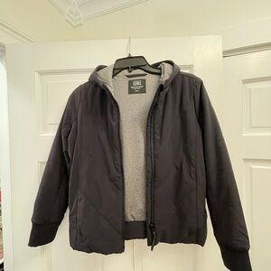 Girls Black Jacket with Gray Lining